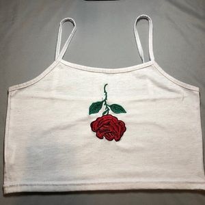 White Rose Tank Top